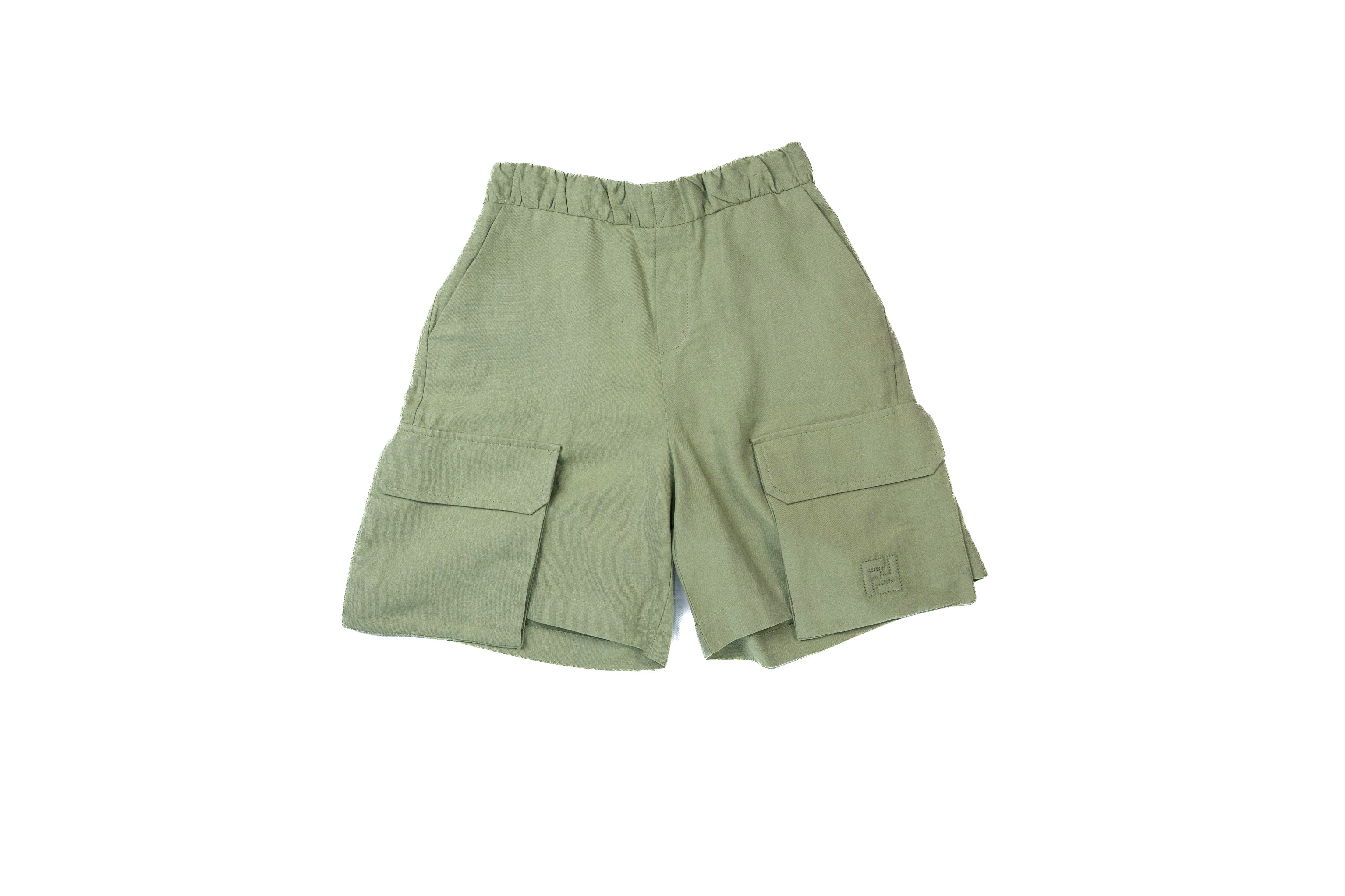 Fendi Boys Linen Shorts
