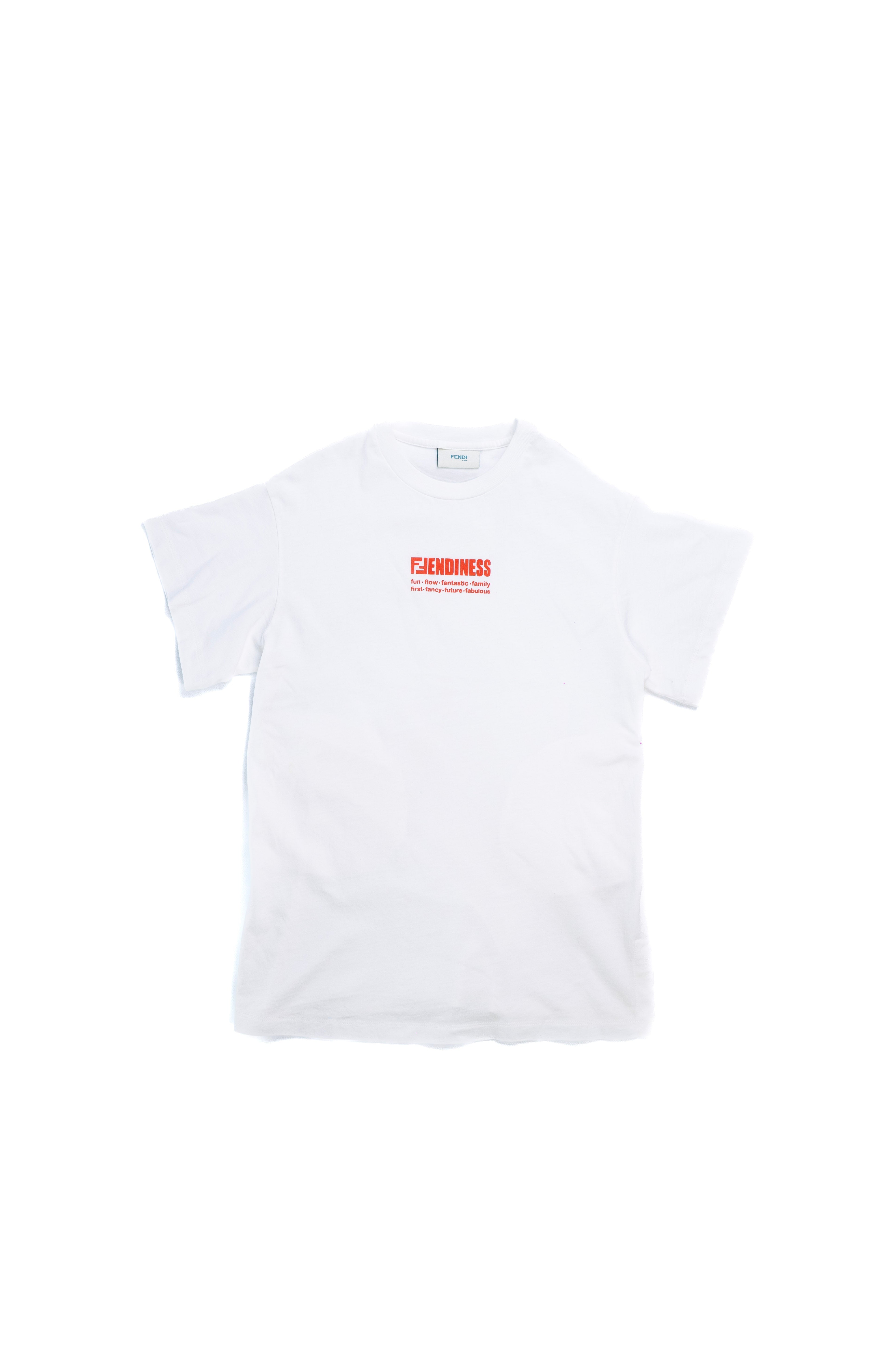 Fendi Kids White T-Shirt