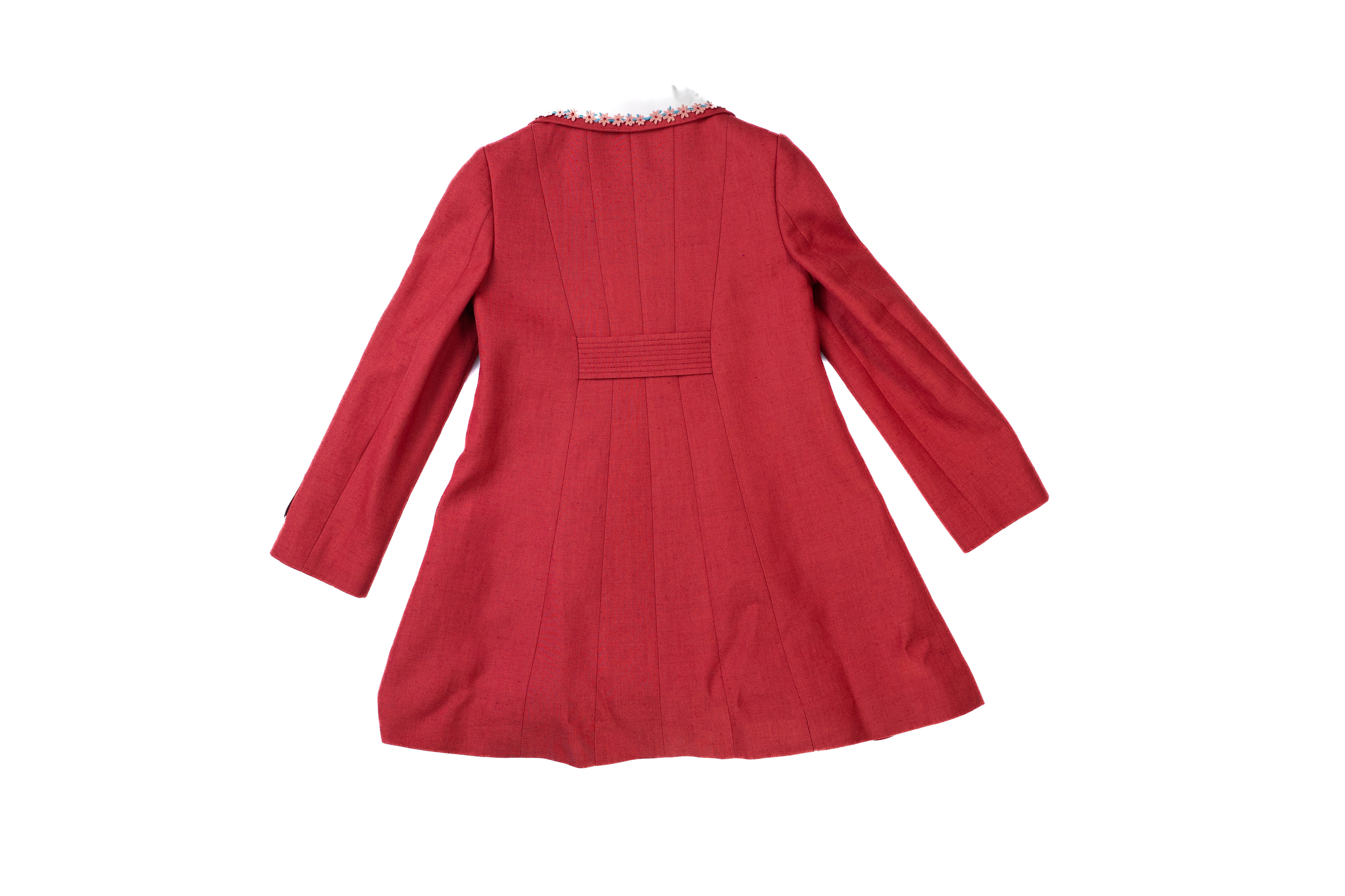 Gucci Girls Burgundy/Red Coat