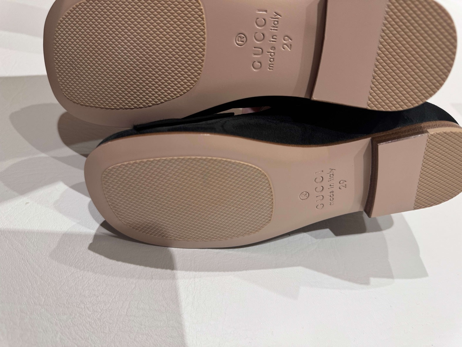 Gucci Black Girls Flat Ballet Shoes