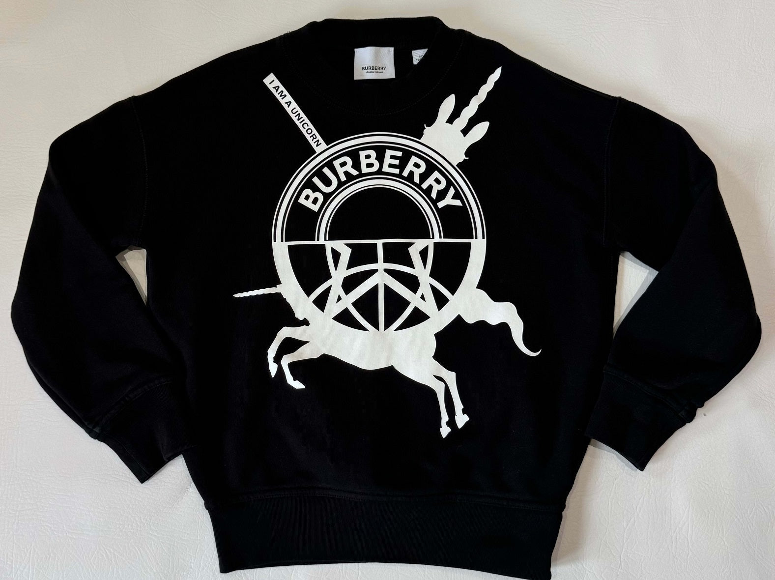 Burberry Boys Logo Black Sweatshirt