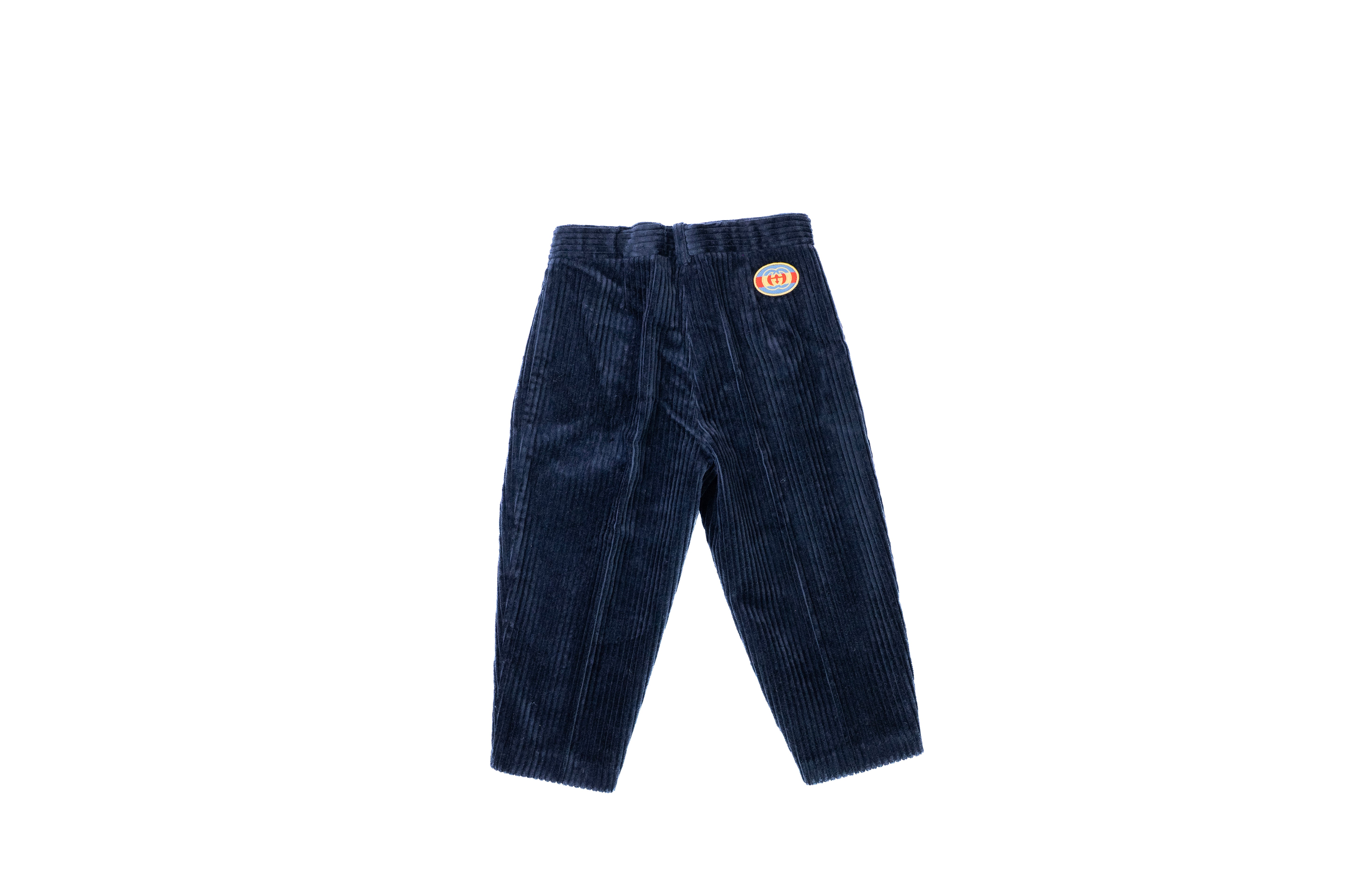 Gucci Baby GG Velvet Tapered Trousers