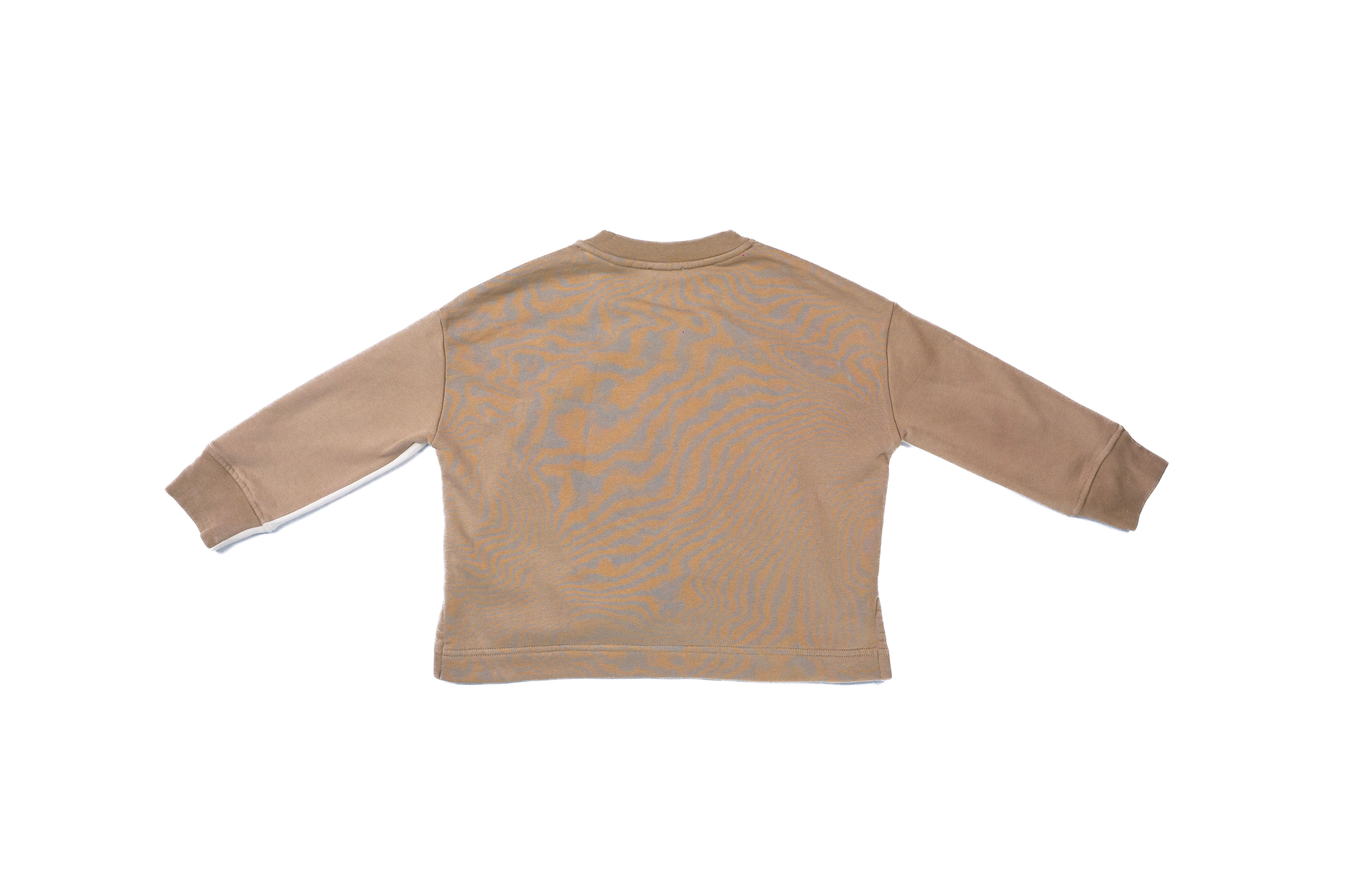 Burberry Unisex Cream And Brown Colour Teddy Sweatshirt