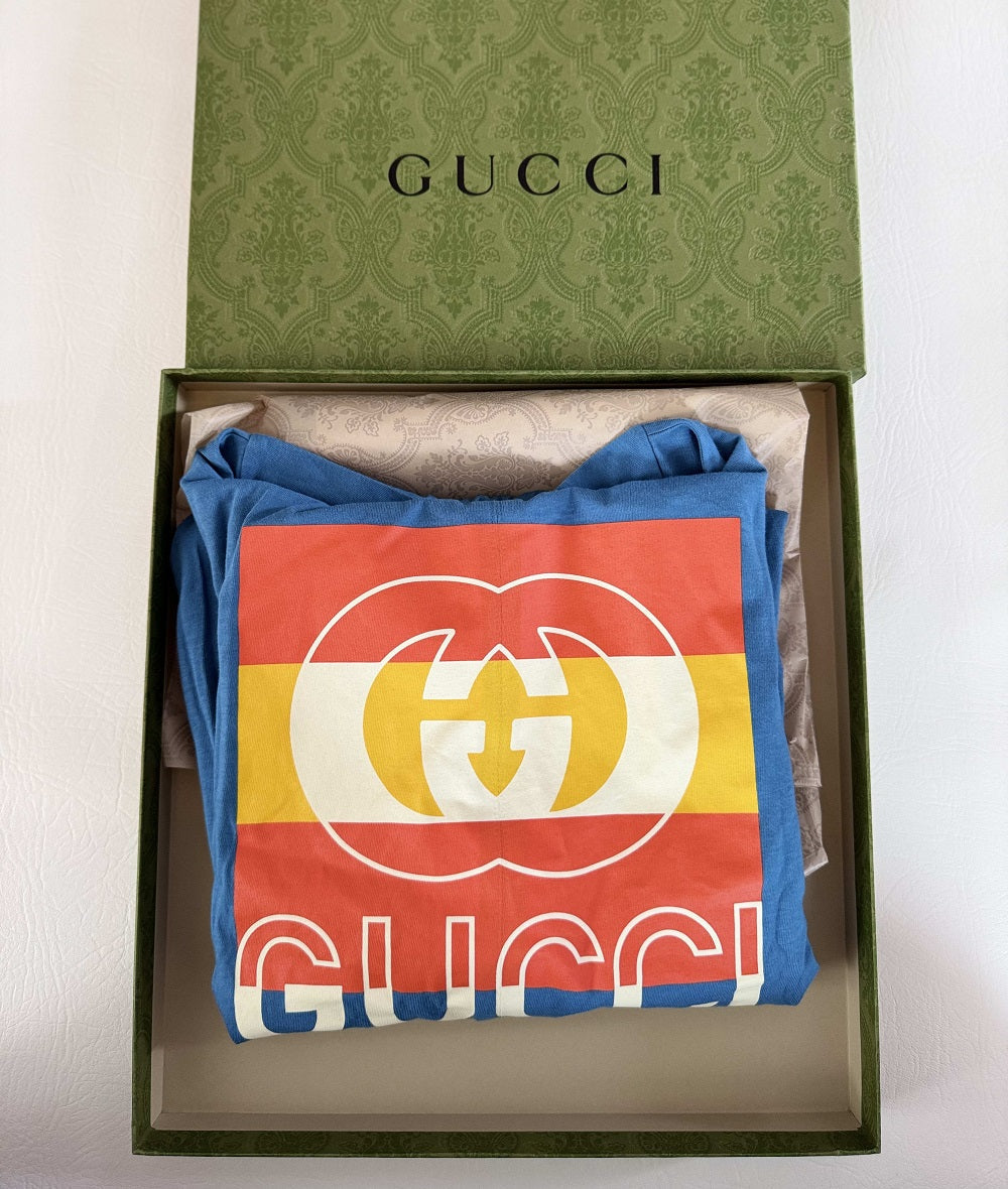 Gucci Boys Blue Romper/ Overall