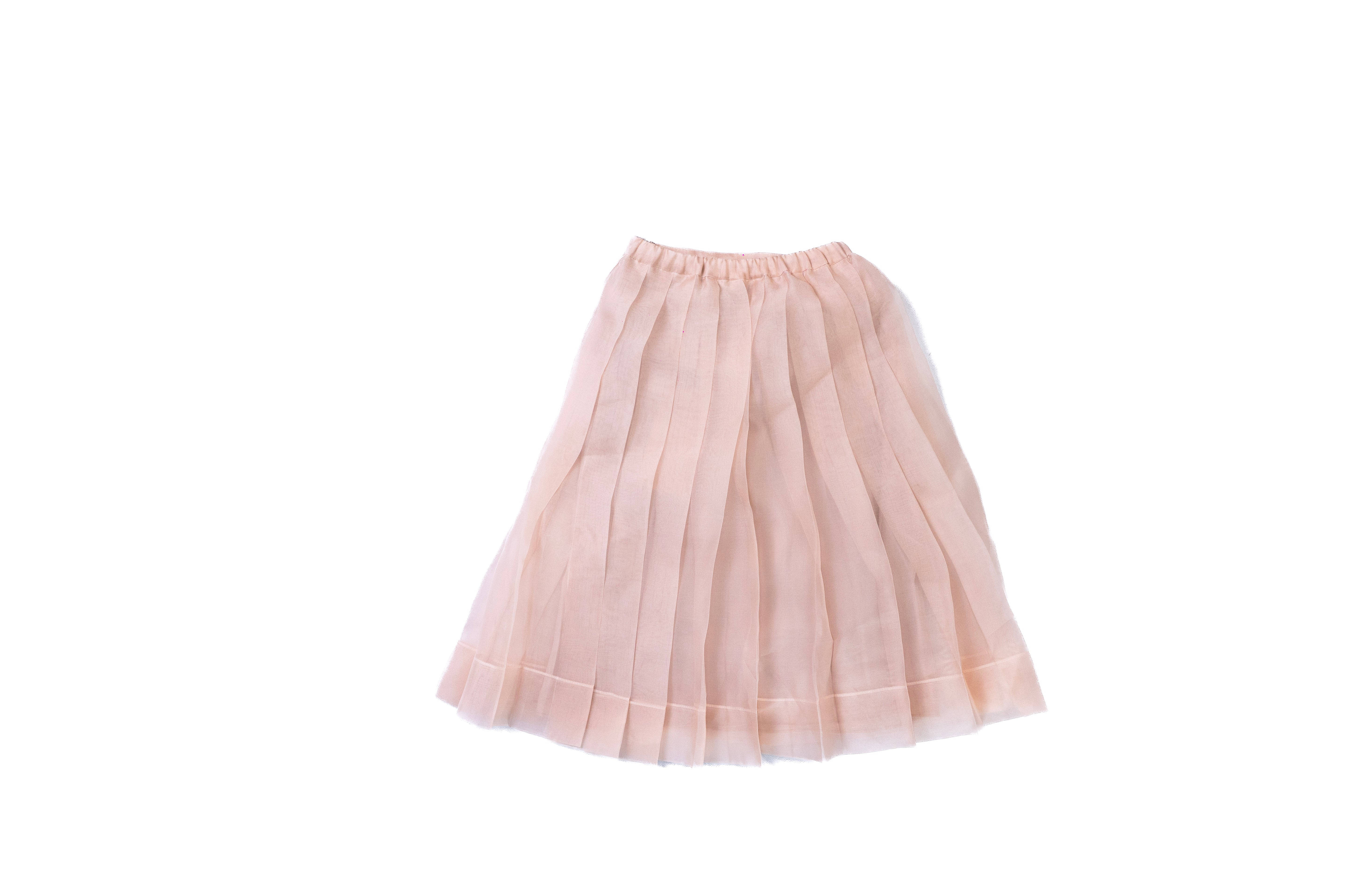 Gucci girls Silk Organza rose colour skirt