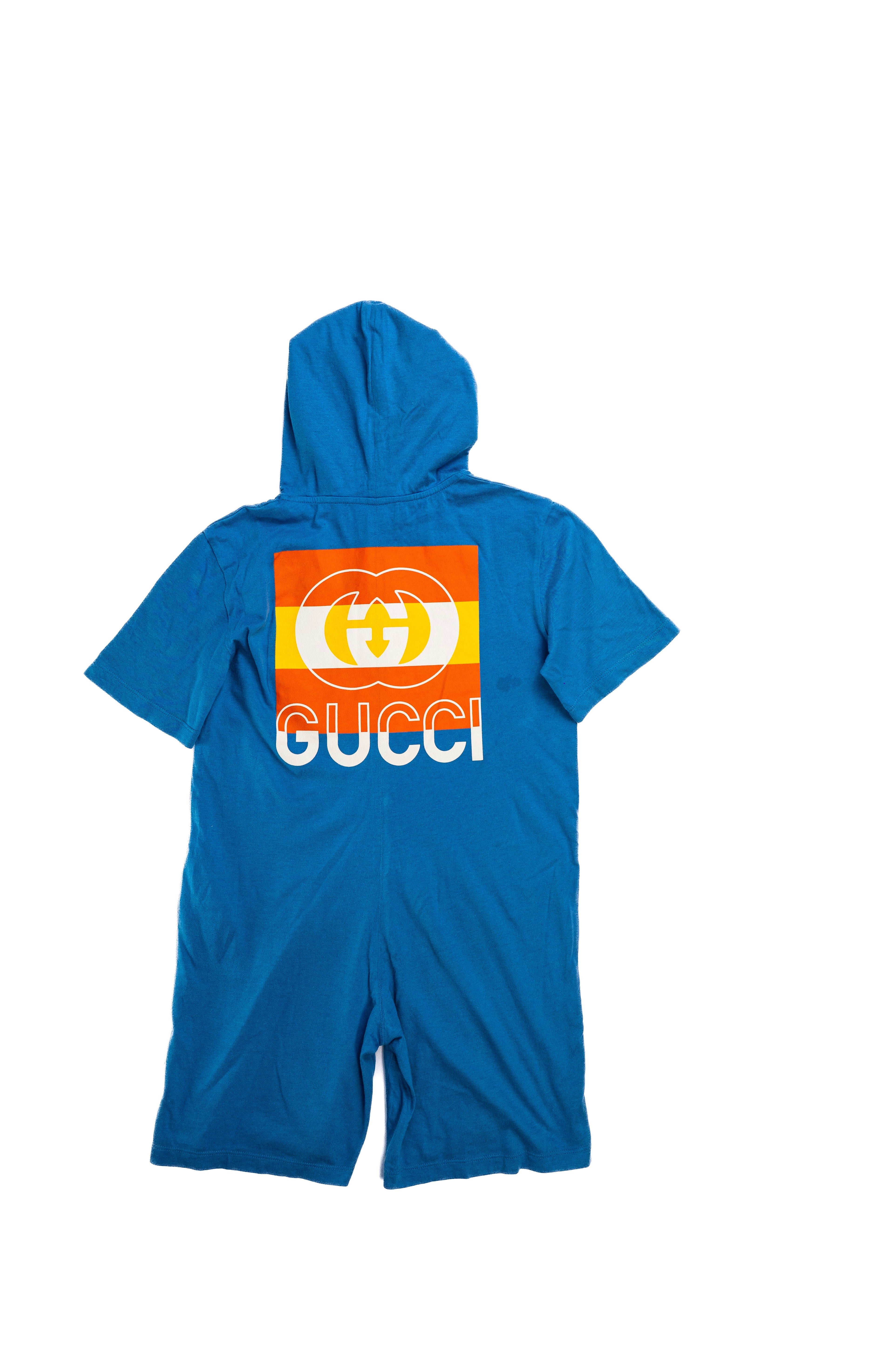Gucci Boys Blue Romper/ Overall