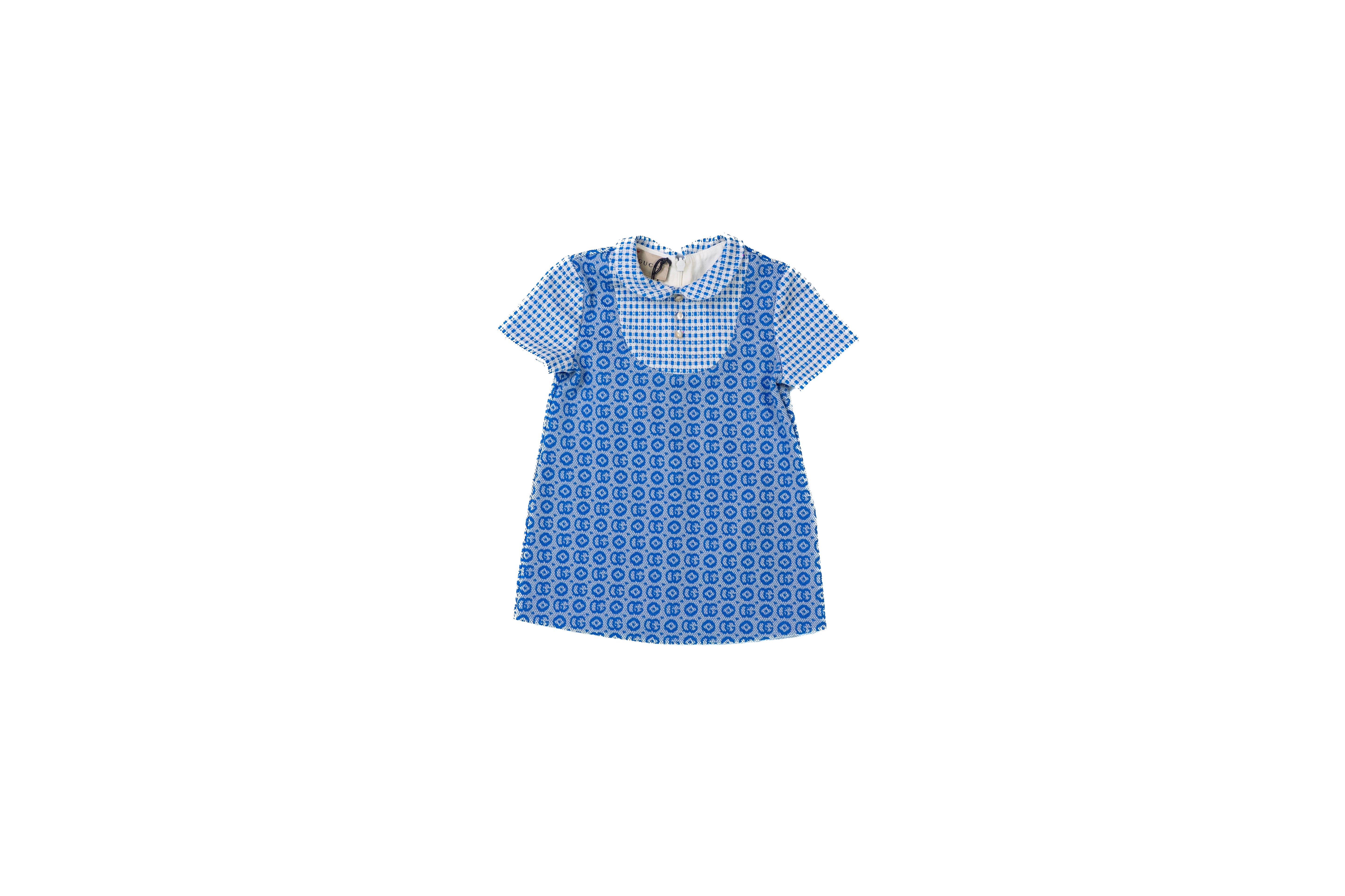 Gucci baby girls Blue GG dress